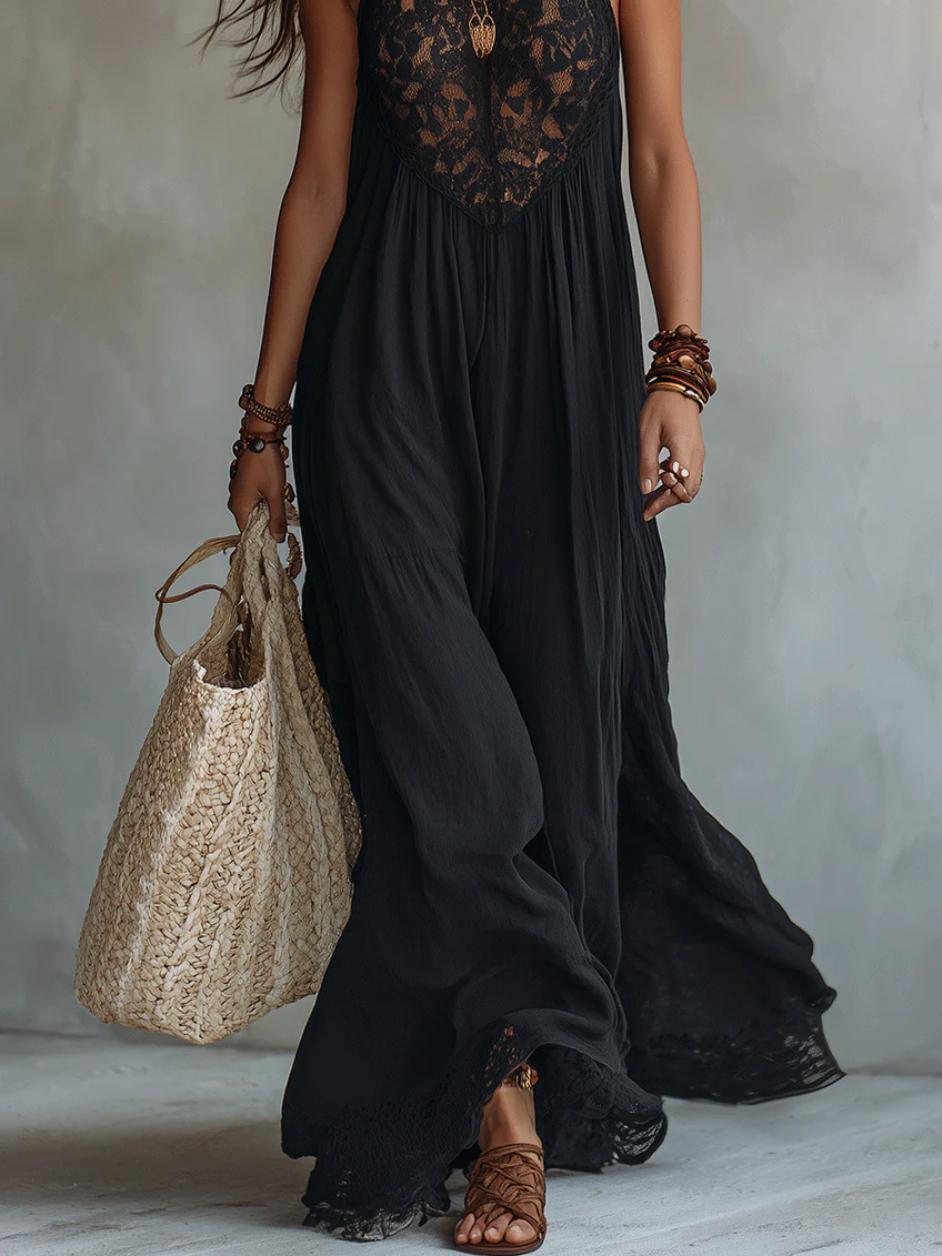 Zaira | Vestido con Encaje Bohemio