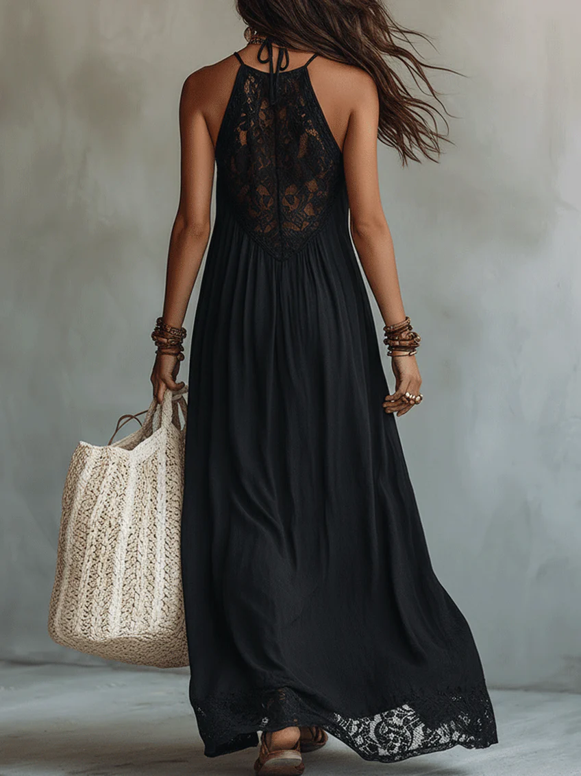 Zaira | Vestido con Encaje Bohemio