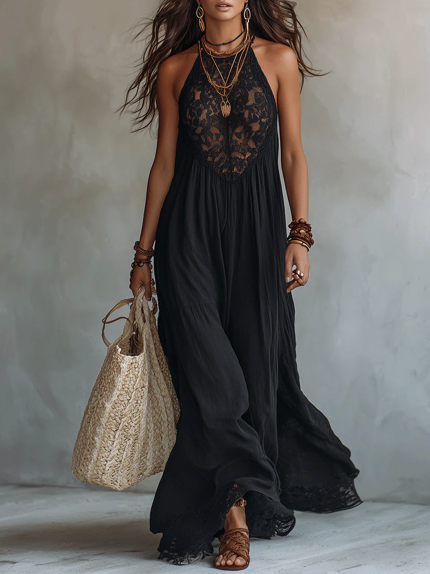 Zaira | Vestido con Encaje Bohemio