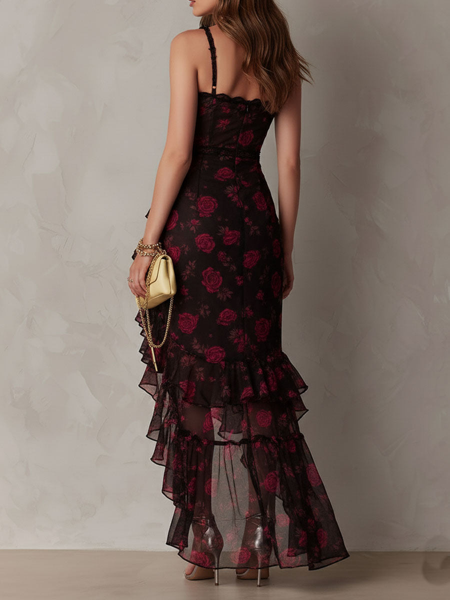 Carmela | Vestido Floral con Volantes