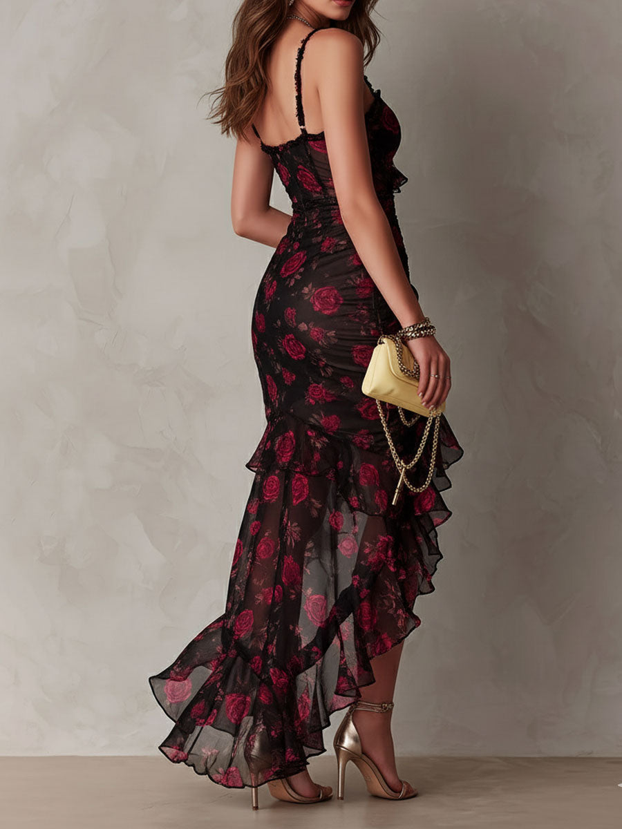 Carmela | Vestido Floral con Volantes