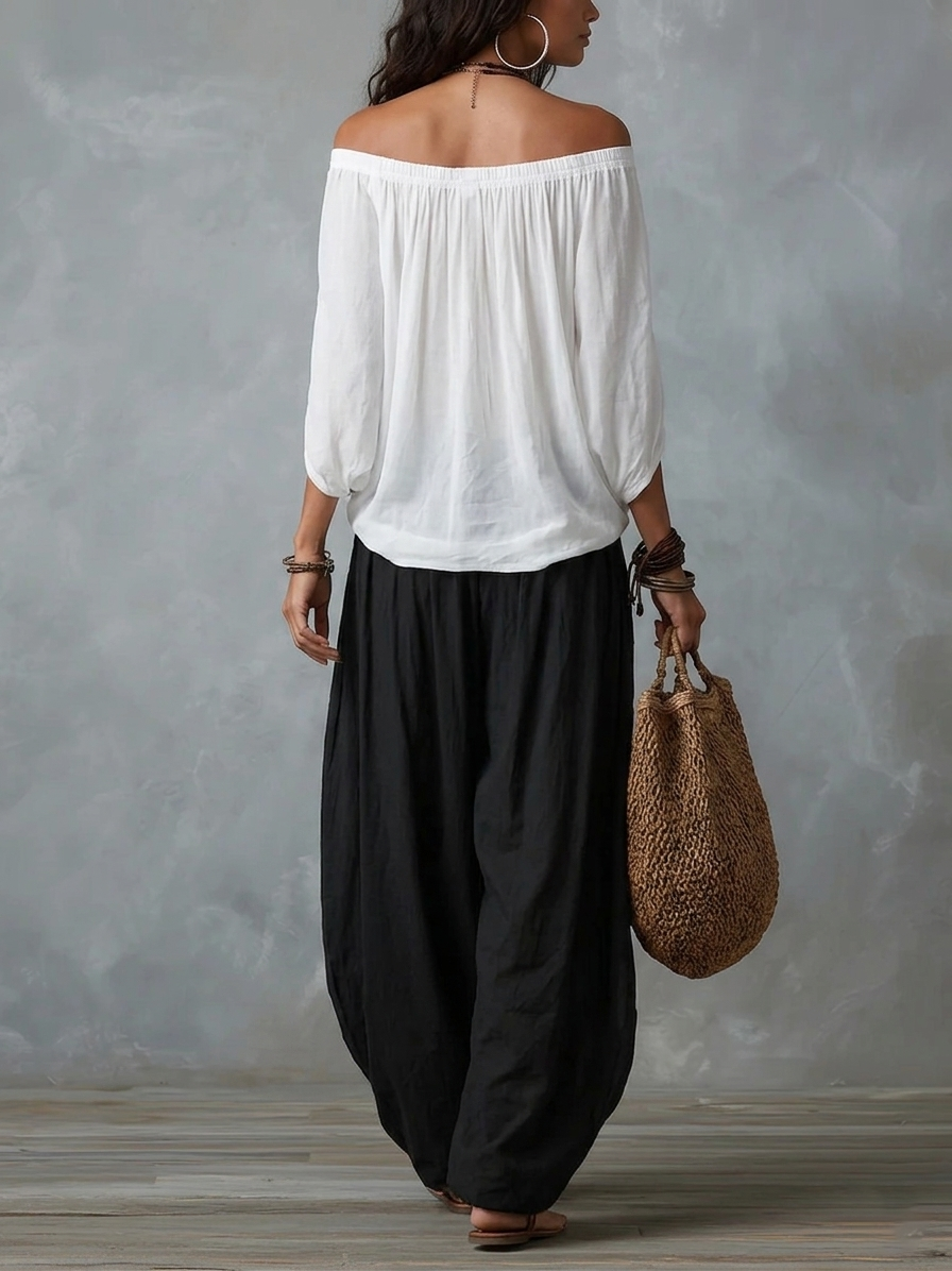 Marfil | Conjunto Off-Shoulder
