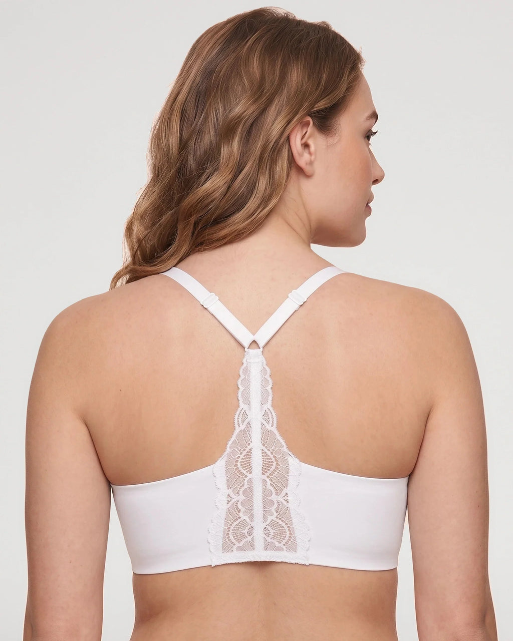 Bralette de Encaje con Escote V y Espalda Nadadora - Aura Barcelona