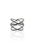 Brazalete cruzado brillos negro