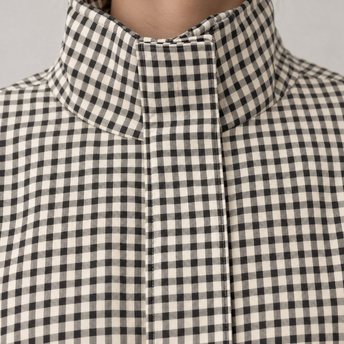 Chaqueta Bomber de Cuadros para Mujer | Oversize Crop de Manga Larga