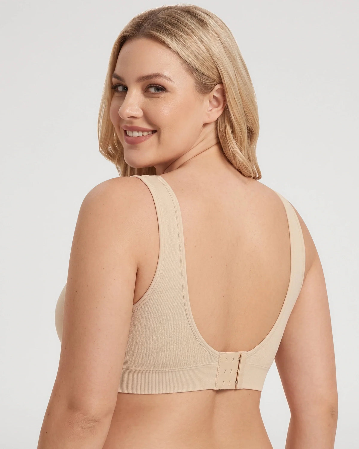Sujetador Push-Up Sin Aros de Cobertura Completa con Espalda U - Aura Barcelona