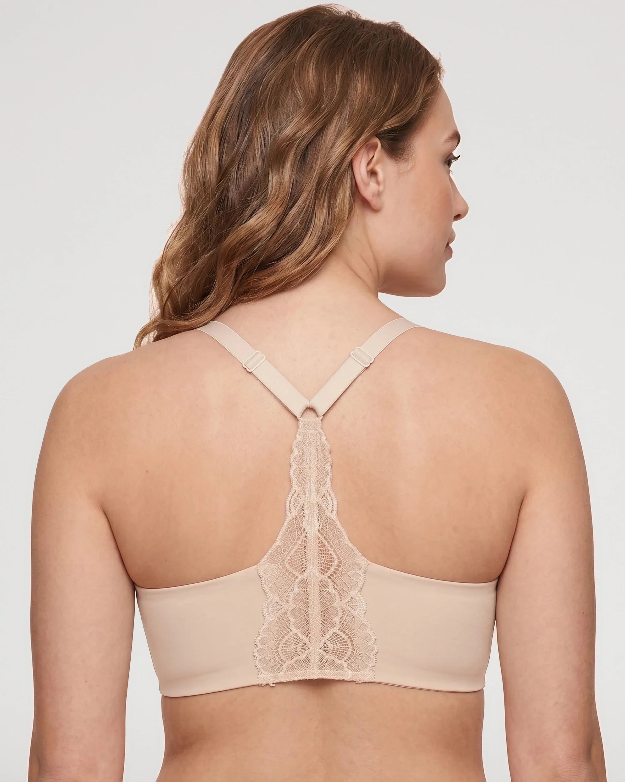 Bralette de Encaje con Escote V y Espalda Nadadora - Aura Barcelona