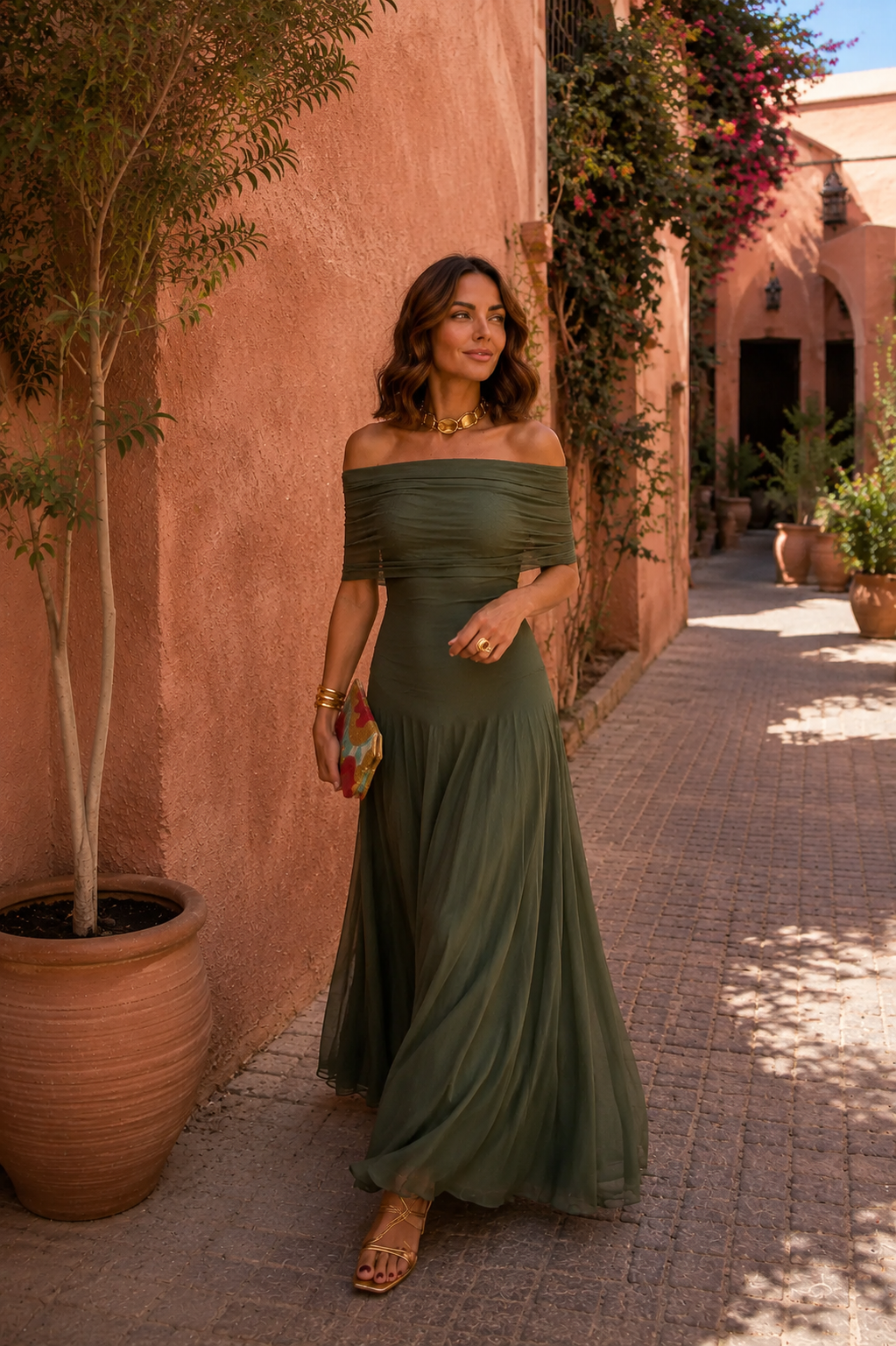 Vestido de Toledo en verde - Edición limitada