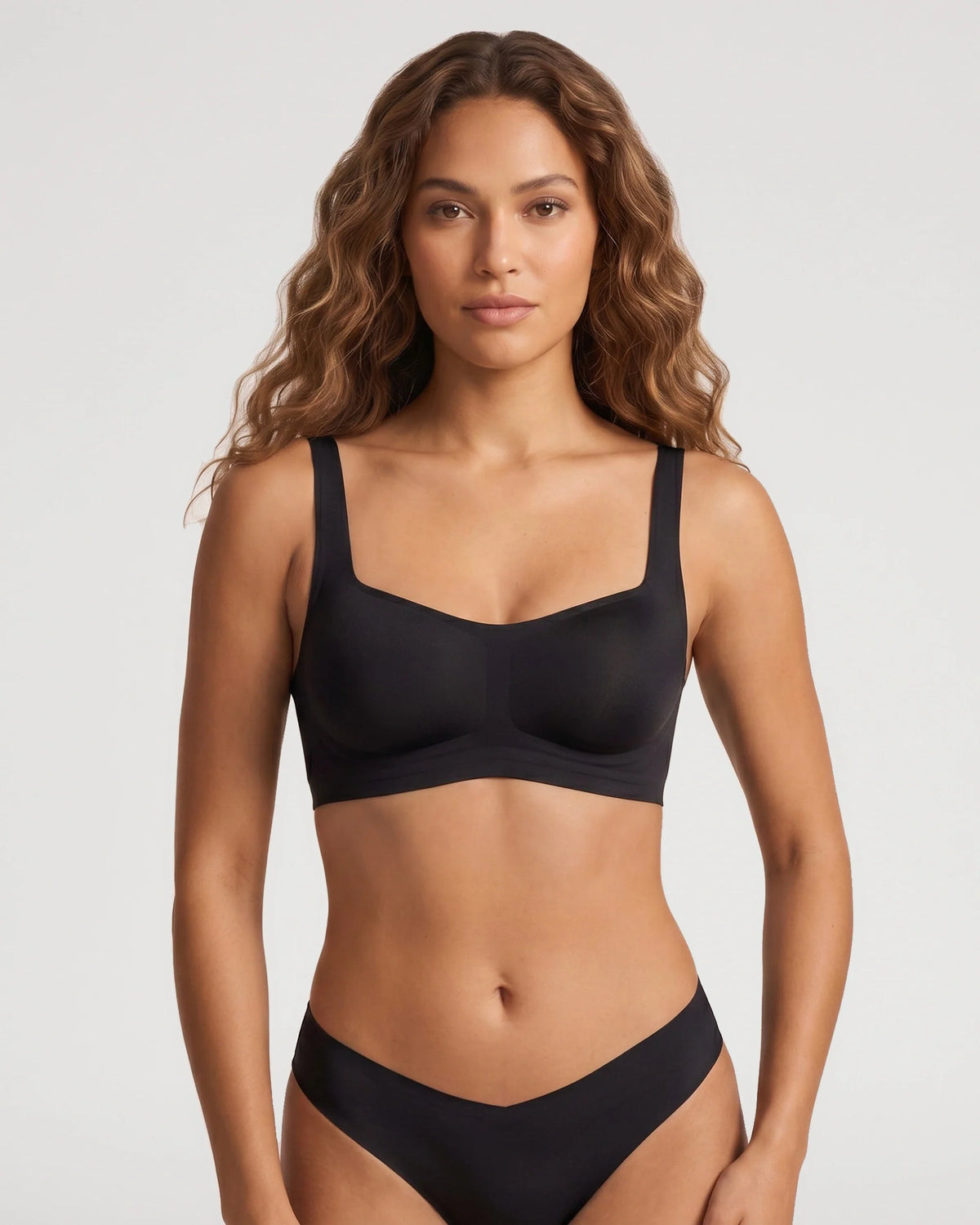 Conjunto Bralette Sin Costuras de Escote Cuadrado + Braguita - Aura Barcelona