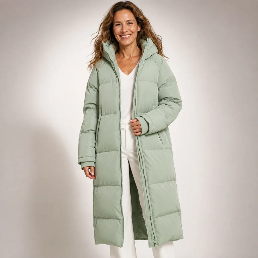 Claire™ | Abrigo largo acolchado