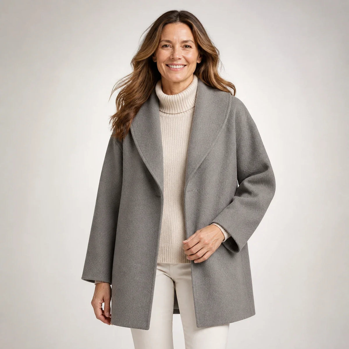 Emelina™ | Abrigo fluido - Aura Barcelona - imagen 14