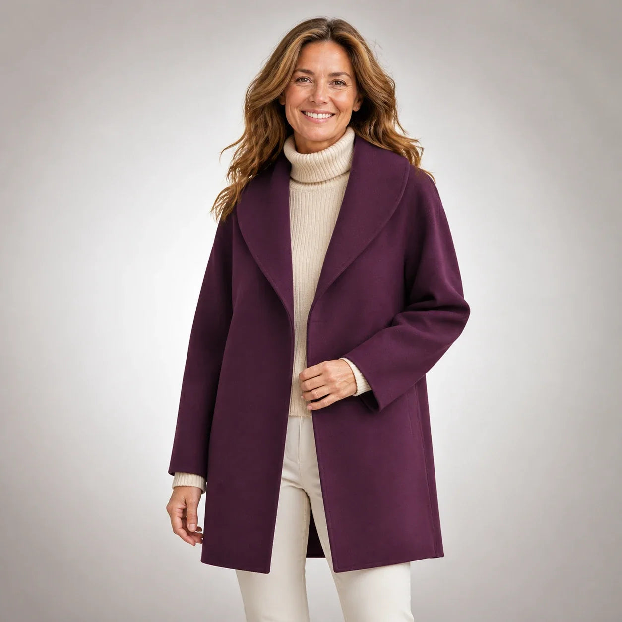 Emelina™ | Abrigo fluido - Aura Barcelona - imagen 16