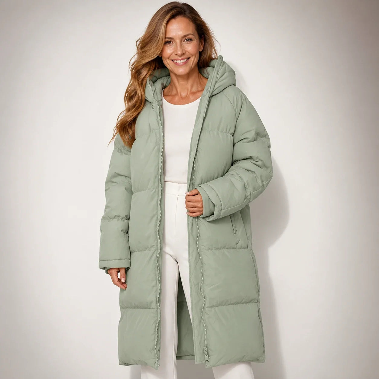 Claire™ | Abrigo largo acolchado - Aura Barcelona - imagen 10