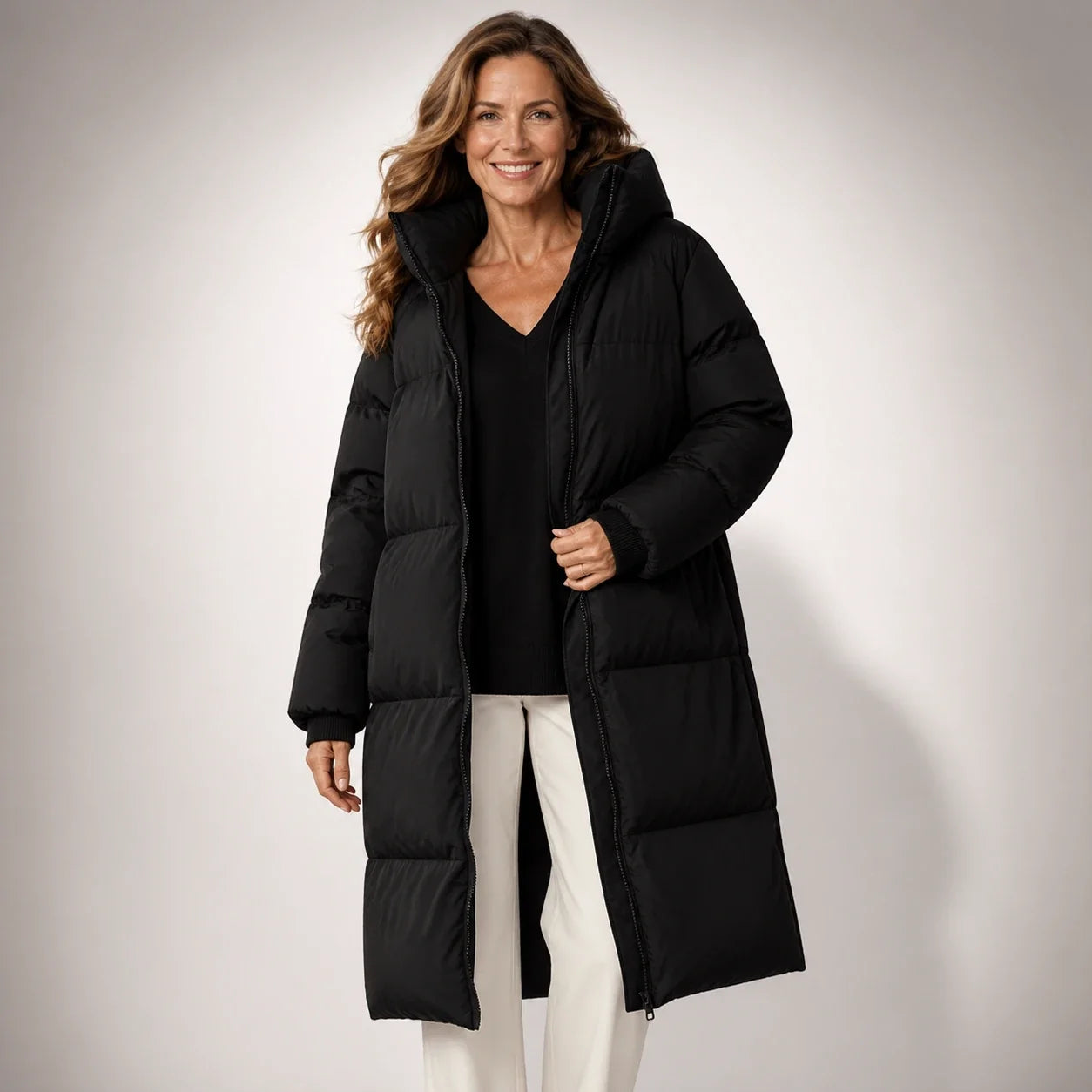 Claire™ | Abrigo largo acolchado - Aura Barcelona - imagen 11
