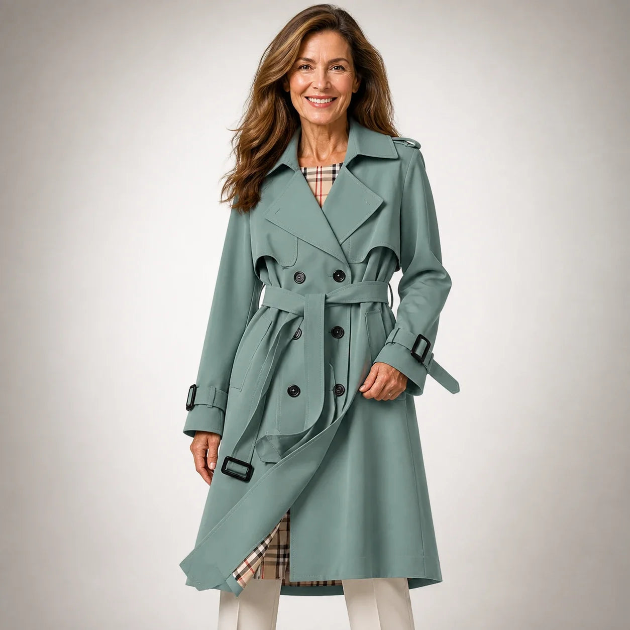 Marena™ | Trench clásico con cinturón - Aura Barcelona - imagen 1