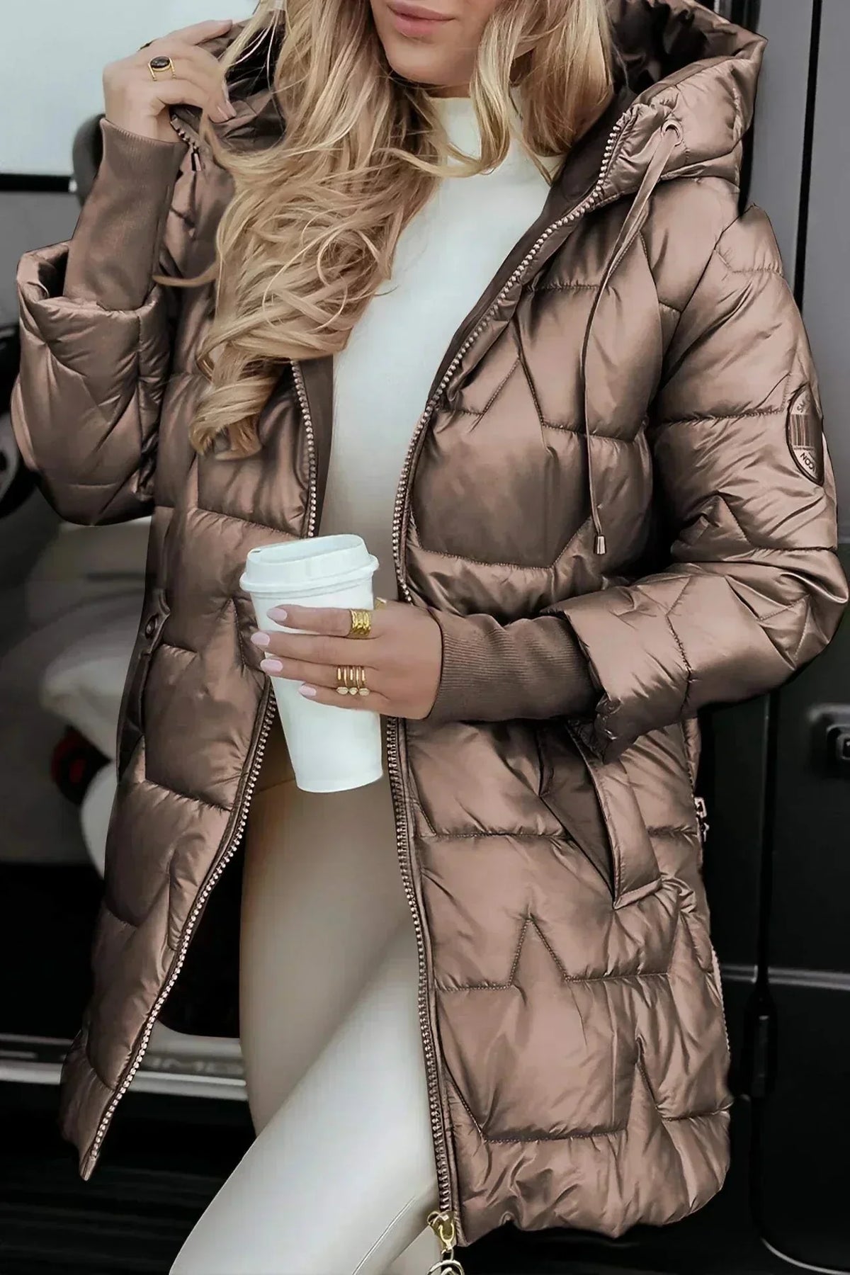 Ariana™ | Abrigo acolchado con capucha - Aura Barcelona - imagen 8