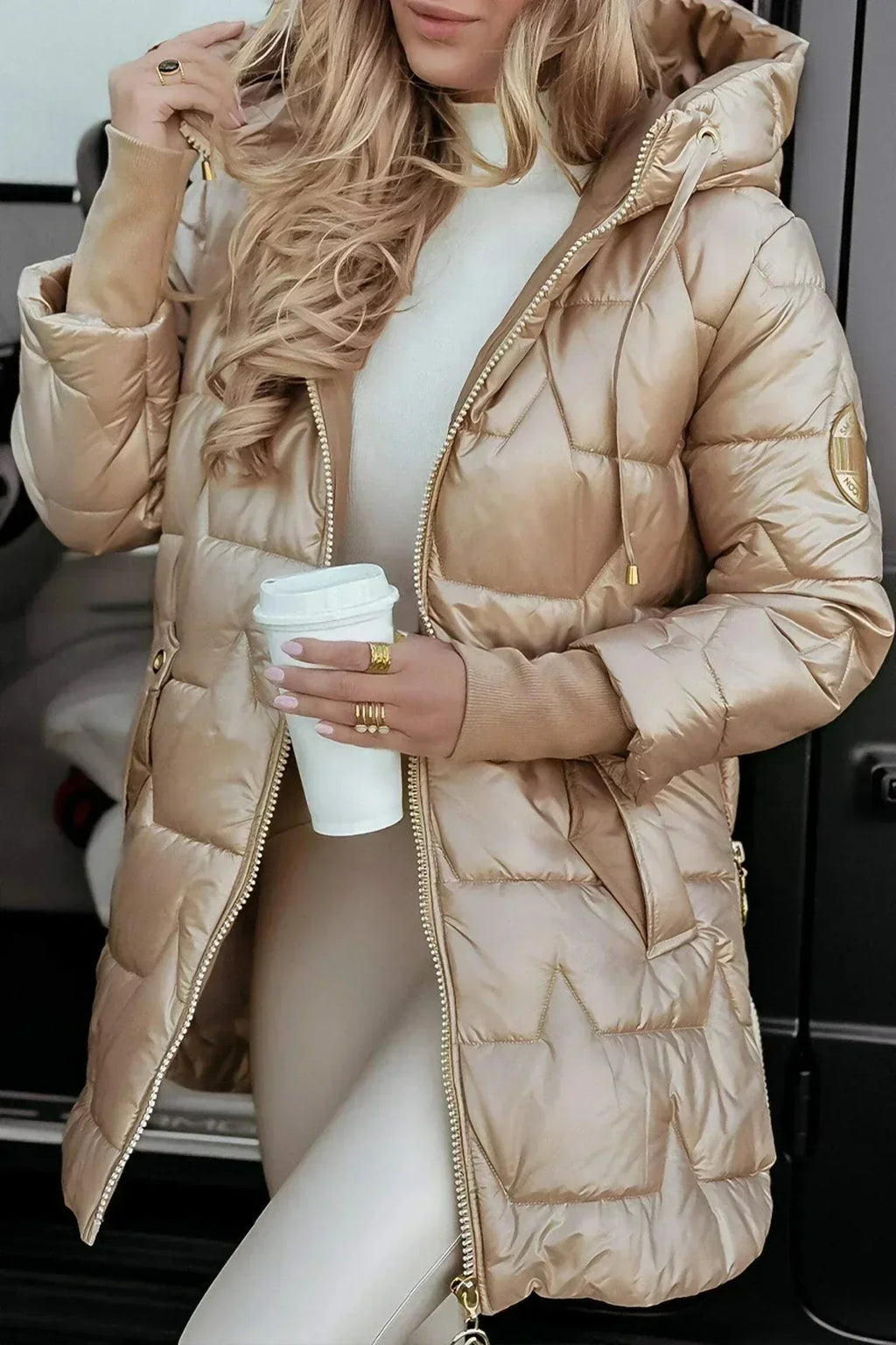 Ariana™ | Abrigo acolchado con capucha - Aura Barcelona - imagen 4