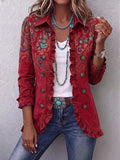 Inmaculada | Chaqueta de Volantes Estampado Cachemira