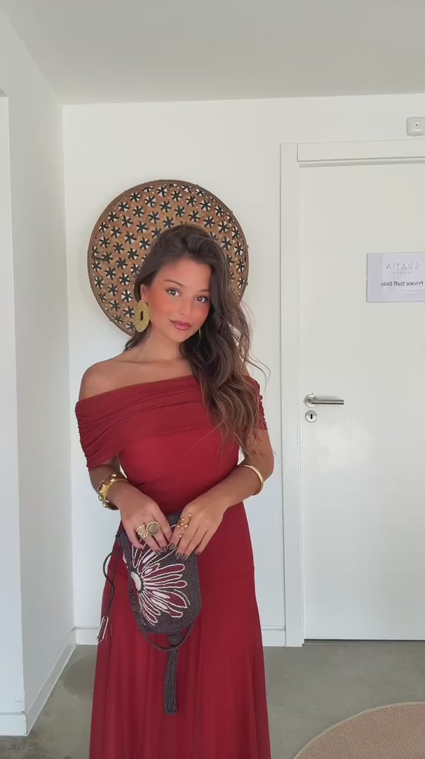 Vestido de Toledo en terracota