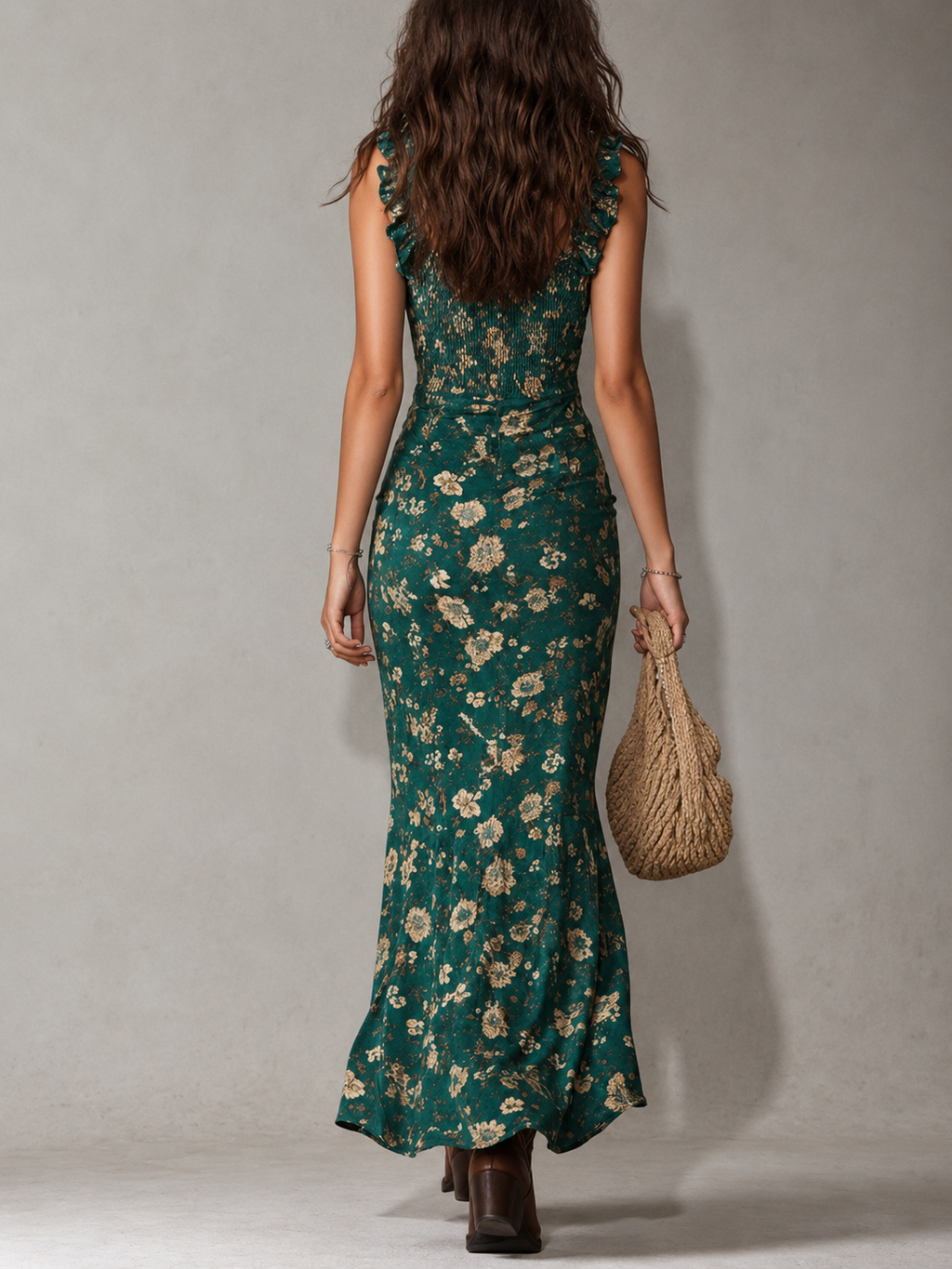 Alina | Vestido Bohemio con Mangas de Volante