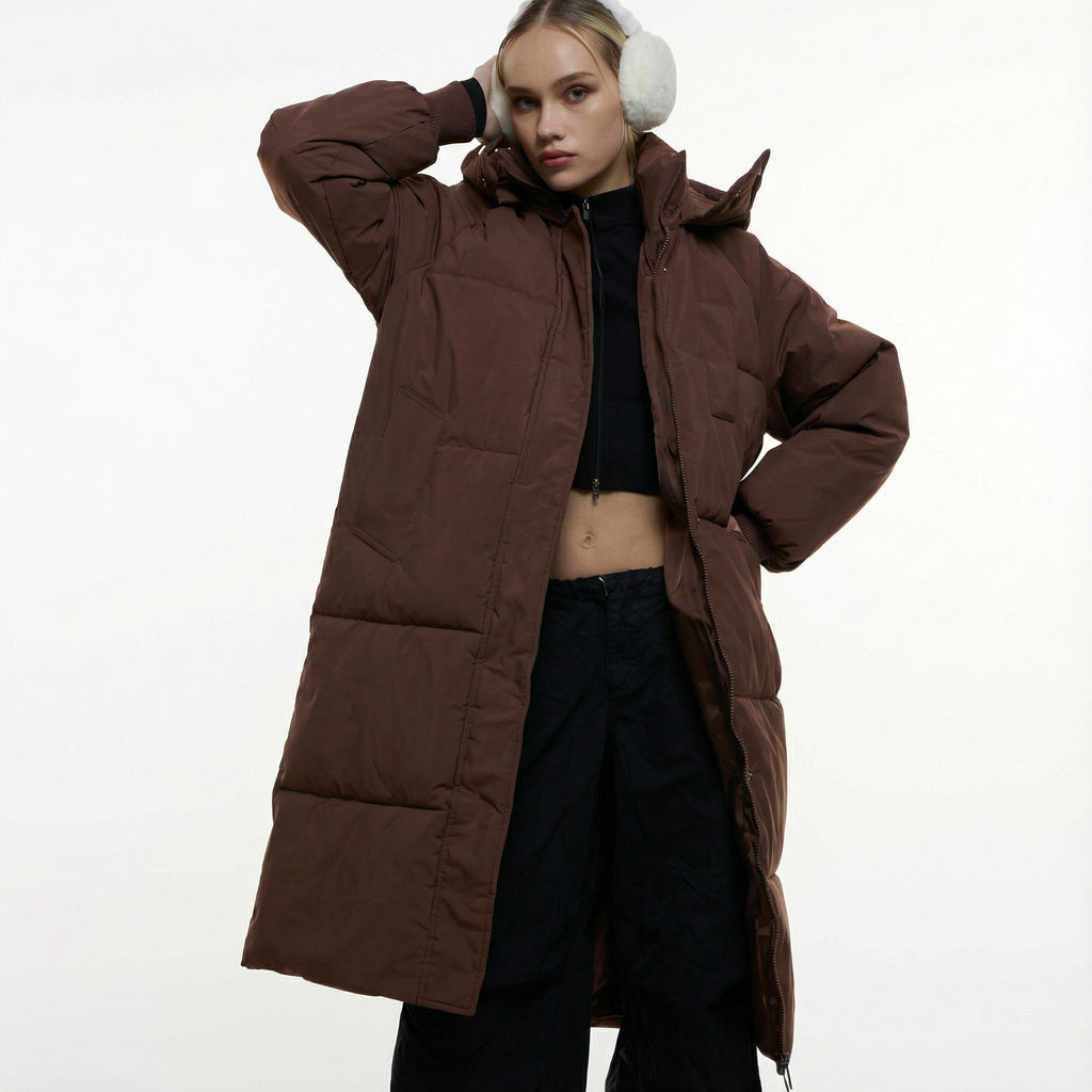 Gabriela™ | Abrigo largo acolchado con capucha - Aura Barcelona - imagen 5